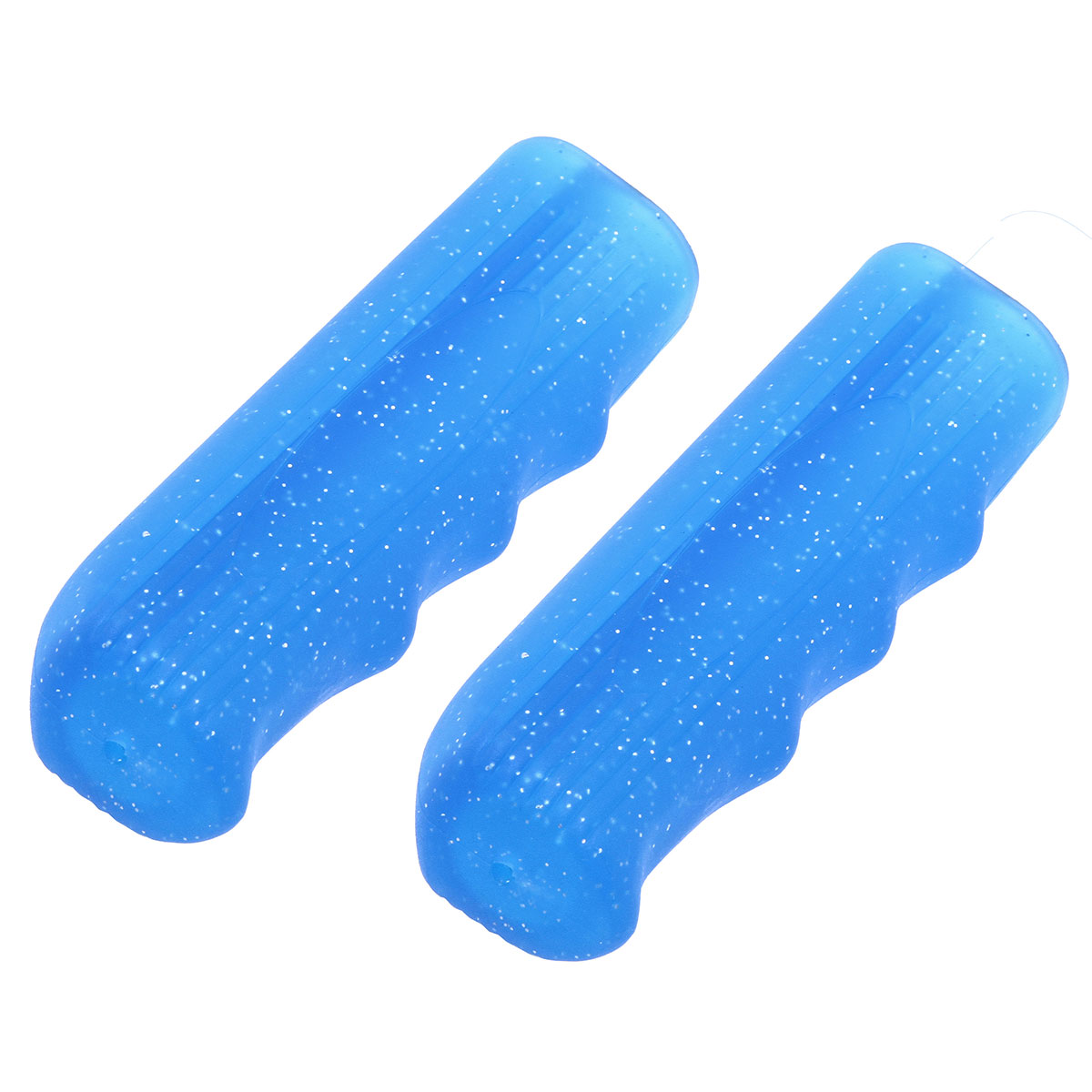 Custom Grips 7/8 long 116mm Kraton Rubber Sparkle/Blue.